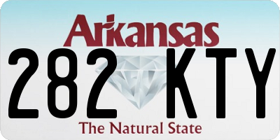 AR license plate 282KTY