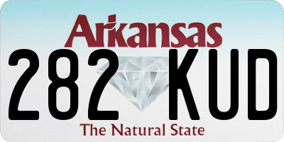 AR license plate 282KUD