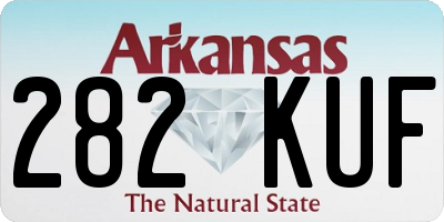 AR license plate 282KUF