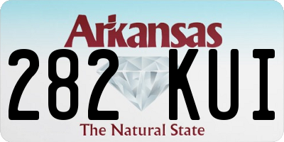 AR license plate 282KUI