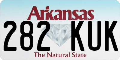 AR license plate 282KUK
