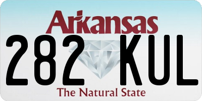 AR license plate 282KUL