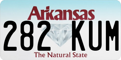 AR license plate 282KUM