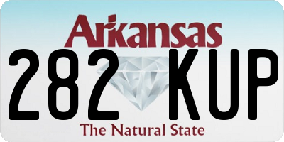 AR license plate 282KUP