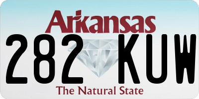 AR license plate 282KUW