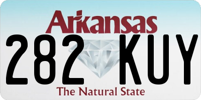 AR license plate 282KUY