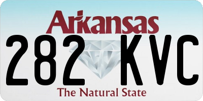 AR license plate 282KVC