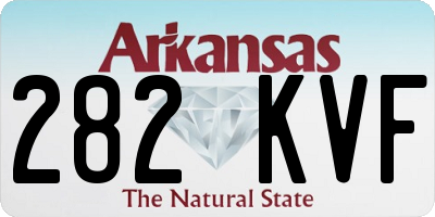 AR license plate 282KVF