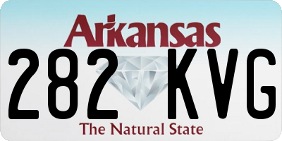 AR license plate 282KVG