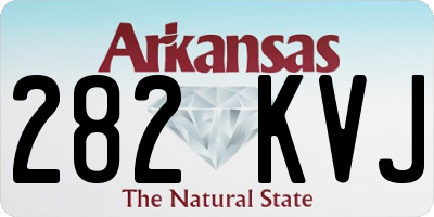 AR license plate 282KVJ
