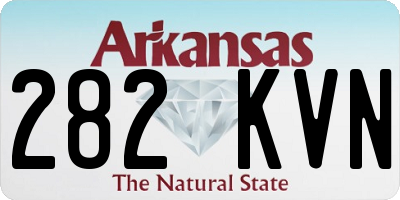 AR license plate 282KVN