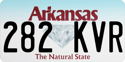 AR license plate 282KVR