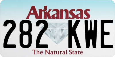 AR license plate 282KWE