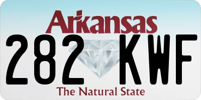 AR license plate 282KWF