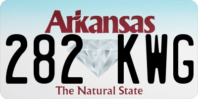 AR license plate 282KWG