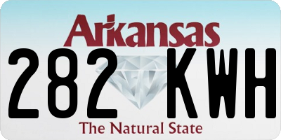 AR license plate 282KWH