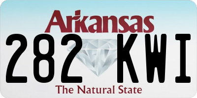 AR license plate 282KWI