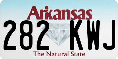 AR license plate 282KWJ