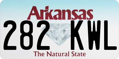 AR license plate 282KWL