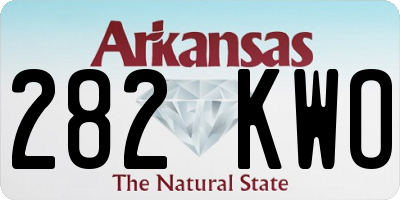 AR license plate 282KWO
