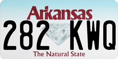 AR license plate 282KWQ