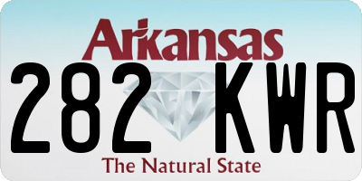 AR license plate 282KWR