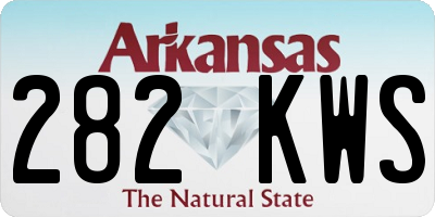 AR license plate 282KWS