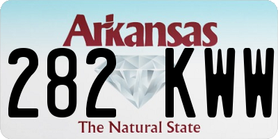 AR license plate 282KWW