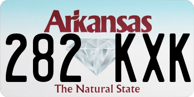 AR license plate 282KXK