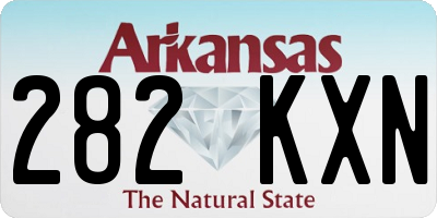 AR license plate 282KXN