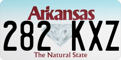 AR license plate 282KXZ