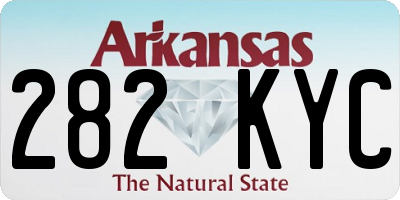 AR license plate 282KYC