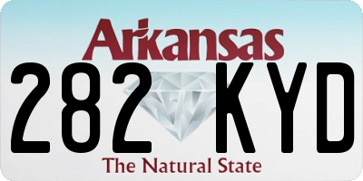 AR license plate 282KYD