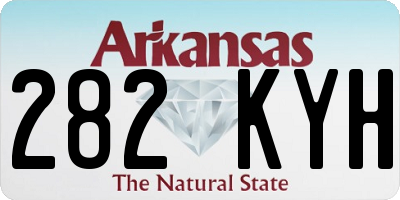 AR license plate 282KYH