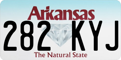 AR license plate 282KYJ