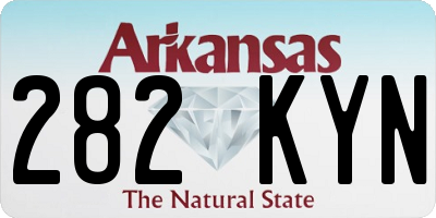 AR license plate 282KYN