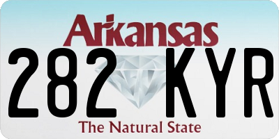 AR license plate 282KYR
