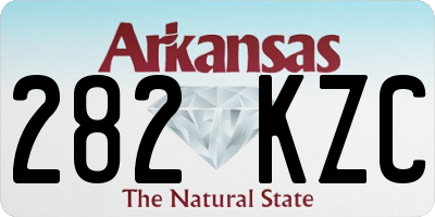 AR license plate 282KZC