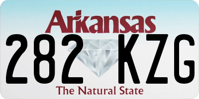 AR license plate 282KZG