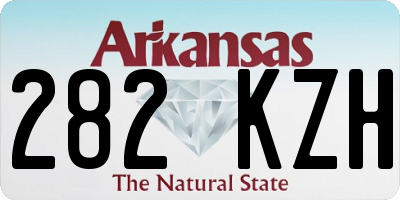 AR license plate 282KZH