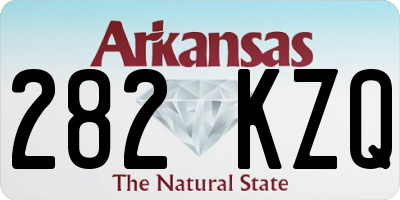 AR license plate 282KZQ