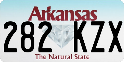 AR license plate 282KZX