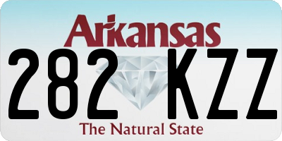 AR license plate 282KZZ