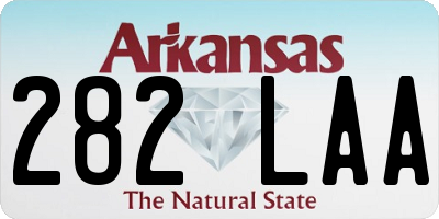 AR license plate 282LAA