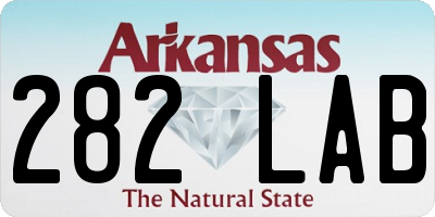 AR license plate 282LAB