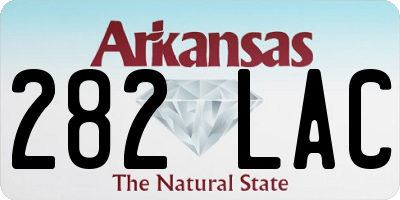 AR license plate 282LAC