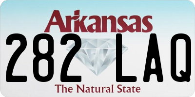 AR license plate 282LAQ