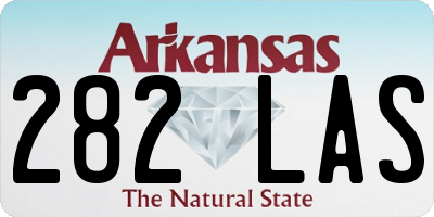 AR license plate 282LAS