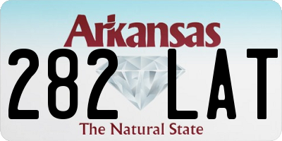 AR license plate 282LAT
