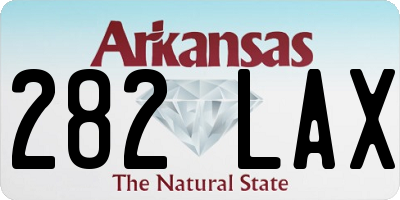 AR license plate 282LAX